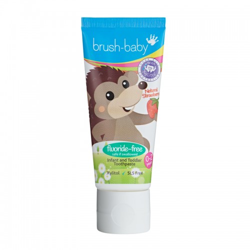 Brush-Baby Baby Non-Fluoride Strawberry Toothpaste (0-2 Years old)